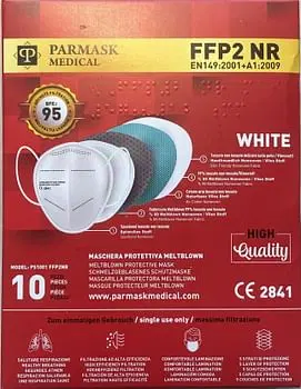MASCHERINA FFP2 PS1001 BIANCO 10 PEZZI MASCHERINA FFP2 PS1001 BIANCO 10 PEZZI