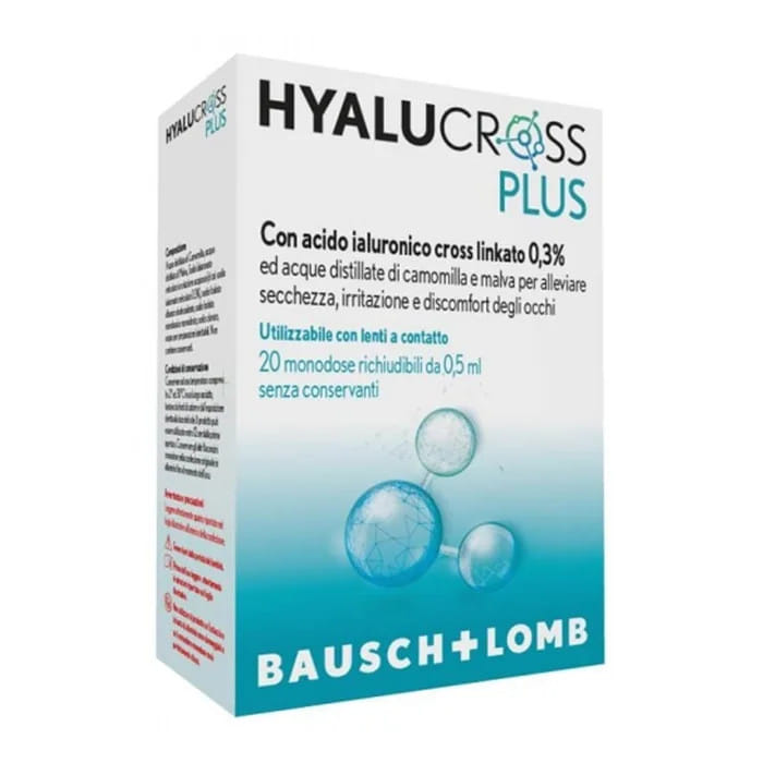 HYALUCROSS PLUS 20 FLACONCINI MONODOSE DA 0,5 ML
