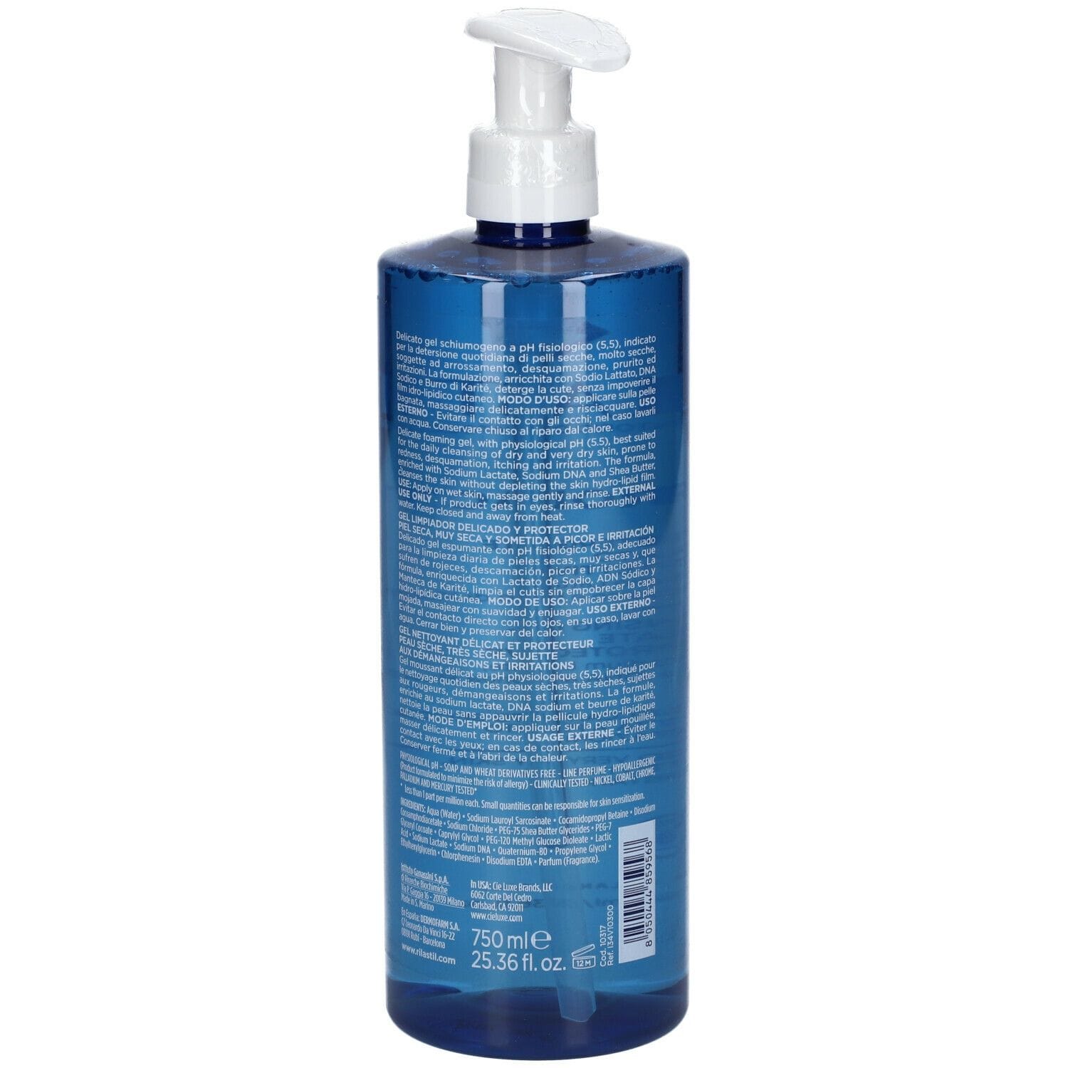 RILASTIL XEROLACT GEL DETERGENTE 750 ML