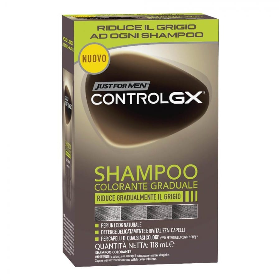JUST FOR MEN CONTROL GX SHAMPOO COLORANTE GRADUALE 150 ML