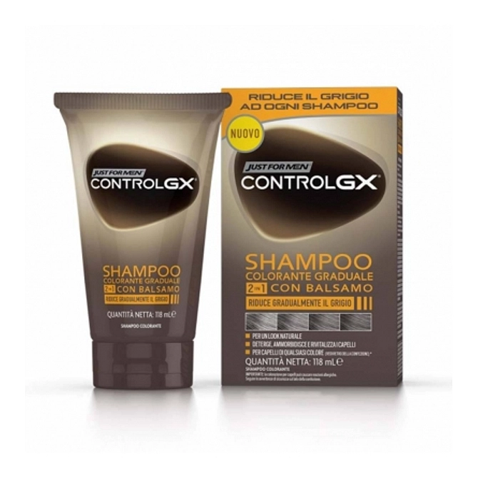 Just For Men Control Gx Shampoo Colorante Graduale 2 In 1 Con Balsamo 118 Ml
