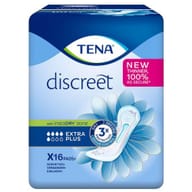 ASSORBENTE INCONTINENZA LEGGERA TENA DISCREET EXTRA PLUS 16 PEZZI