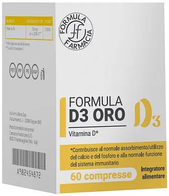 FORMULA D3 ORO 60 COMPRESSE FORMULA D3 ORO 60 COMPRESSE