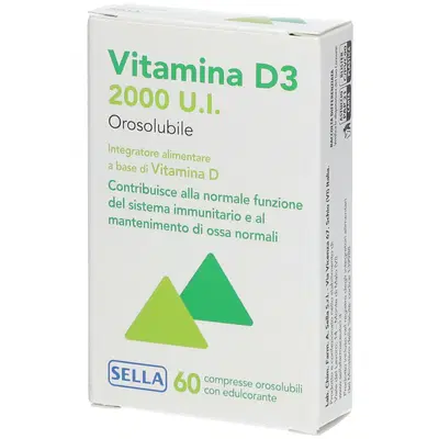 VITAMINA D3 2000UI OROSOLUBILE 60 COMPRESSE VITAMINA D3 2000UI OROSOLUBILE 60 COMPRESSE