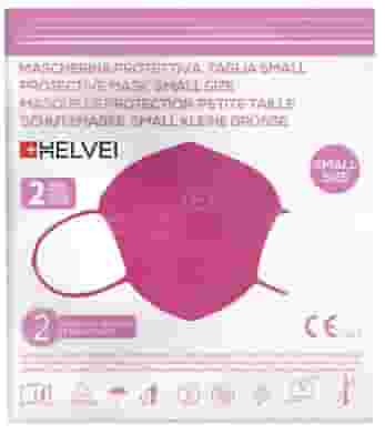 HELVEI MASCHERINA PROTETTIVA SMALL PINK 2 PEZZI