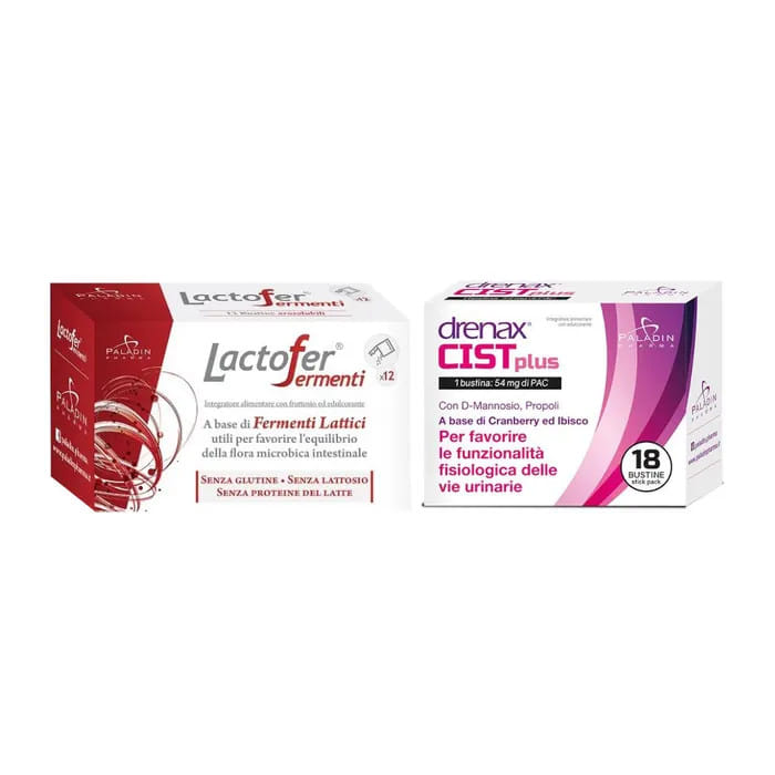 DRENAX CIST 18 BUSTINE + LACTOFER 12 BUSTINE