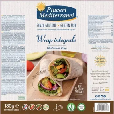 PIACERI MEDITERRANEI WRAP INTEGRALE 3 X 60 G PIACERI MEDITERRANEI WRAP INTEGRALE 3 X 60 G