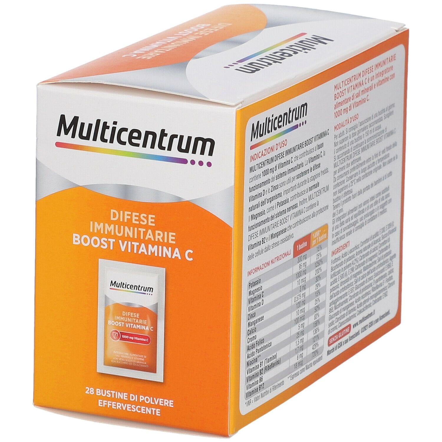 MULTICENTRUM DIFESE IMMUNITARIE BOOST VITAMINA C 28 BUSTINE