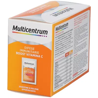 MULTICENTRUM DIFESE IMMUNITARIE BOOST VITAMINA C 28 BUSTINE MULTICENTRUM DIFESE IMMUNITARIE BOOST VITAMINA C 28 BUSTINE