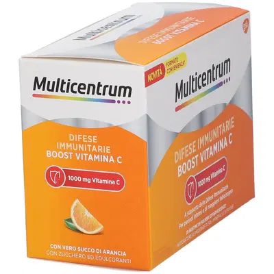 MULTICENTRUM DIFESE IMMUNITARIE BOOST VITAMINA C 28 BUSTINE MULTICENTRUM DIFESE IMMUNITARIE BOOST VITAMINA C 28 BUSTINE