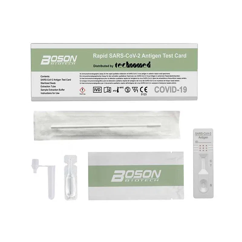 TEST ANTIGENICO RAPIDO COVID-19 AUTODIAGNOSTICO DETERMINAZIONE QUALITATIVA ANTIGENI SARS-COV-2 IN TAMPONI NASALI MEDIANTE IMMUNOCROMATOGRAFIA