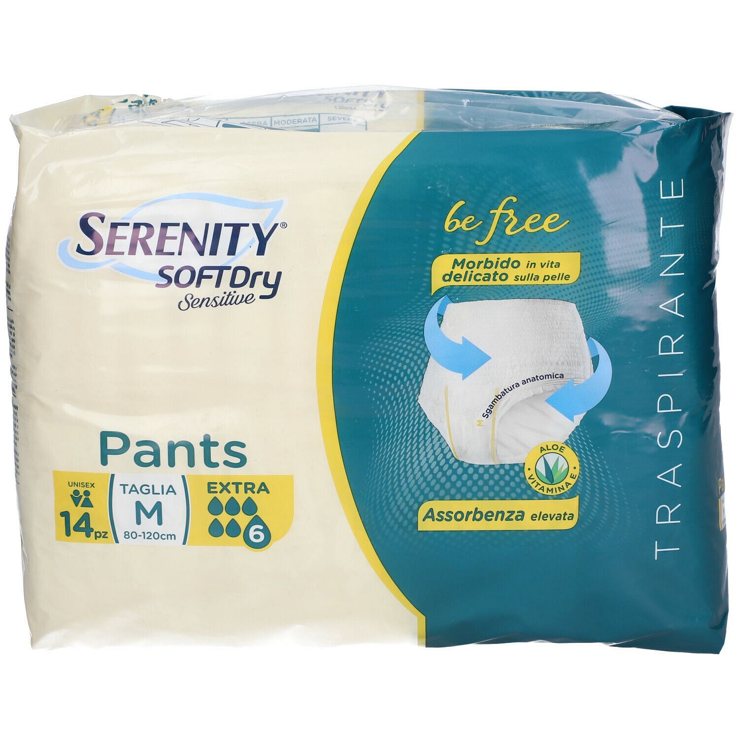 Serenity Pants Sd Sensitive Extra M 14 Pezzi