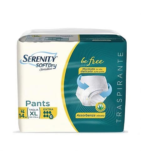 Serenity Pants Sd Sensitive Extra Xl 14 Pezzi