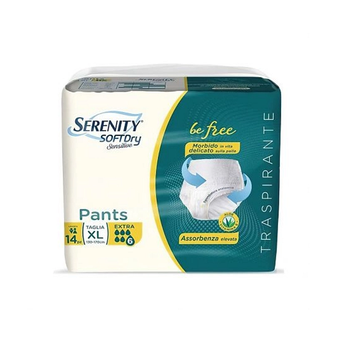Serenity Pants Sd Sensitive Extra Xl 14 Pezzi