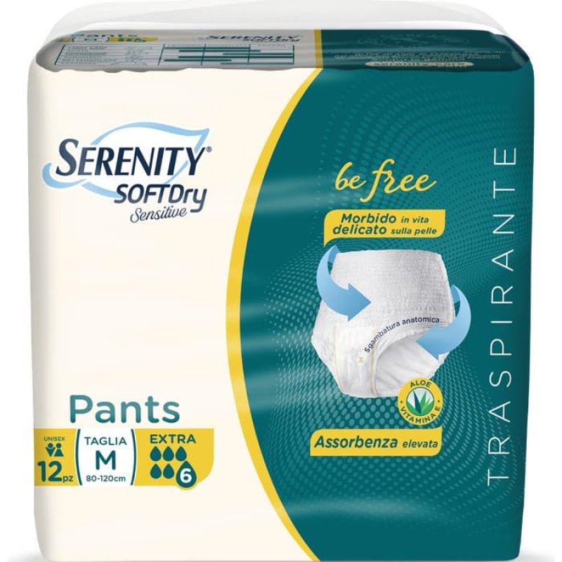 Serenity Pants Sd Sensitive Be Free Extra M 12 Pezzi