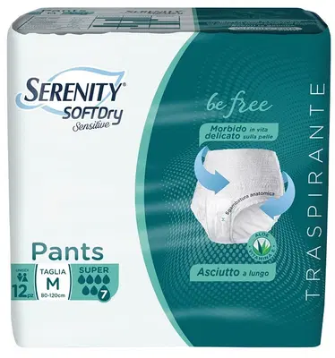 SERENITY PANTS SD SENSITIVE SUPER M 12 PEZZI SERENITY PANTS SD SENSITIVE SUPER M 12 PEZZI