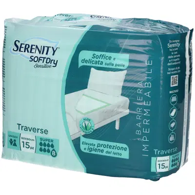 SERENITY TRAVERSA SD SENSITIVE SUPER 60X90 CM 15 PEZZI SERENITY TRAVERSA SD SENSITIVE SUPER 60X90 CM 15 PEZZI