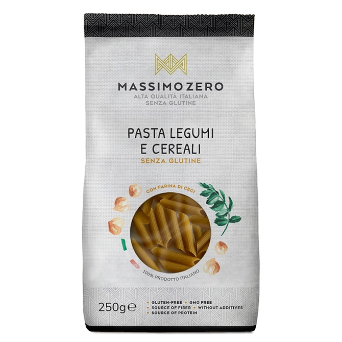 Massimo Zero Legumi E Cereali Penne 250 G