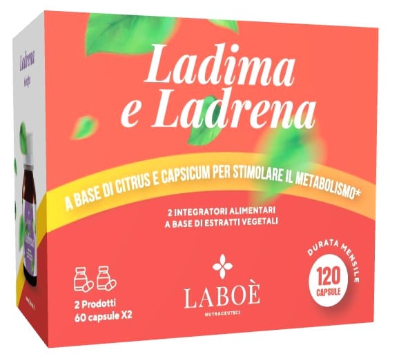 LABOE' NUTRACEUTICI LADIMA 60 CAPSULE E LADRENA 60 CAPSULE