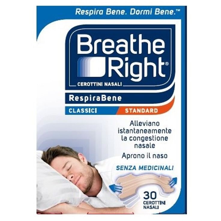 Cerotti Nasali Breathe Right Classici 30 Pezzi