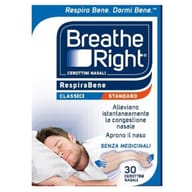 CEROTTI NASALI BREATHE RIGHT CLASSICI 30 PEZZI