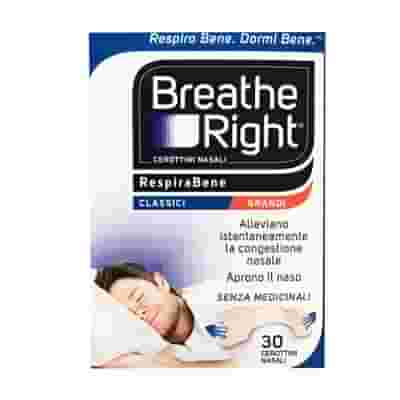 CEROTTI NASALI BREATHE RIGHT CLASSICI GRANDI 30 PEZZI