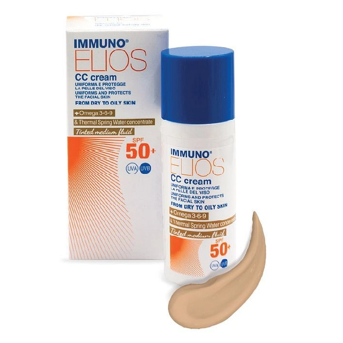 Immuno Elios Cc Cream Spf50+ Tinted Medium 40 Ml