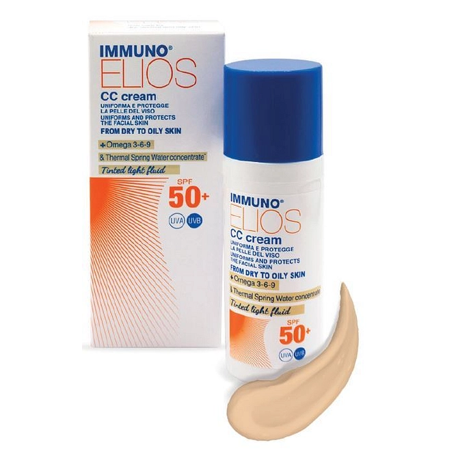 Immuno Elios Cc Cream Spf50+ Tinted Light 40 Ml