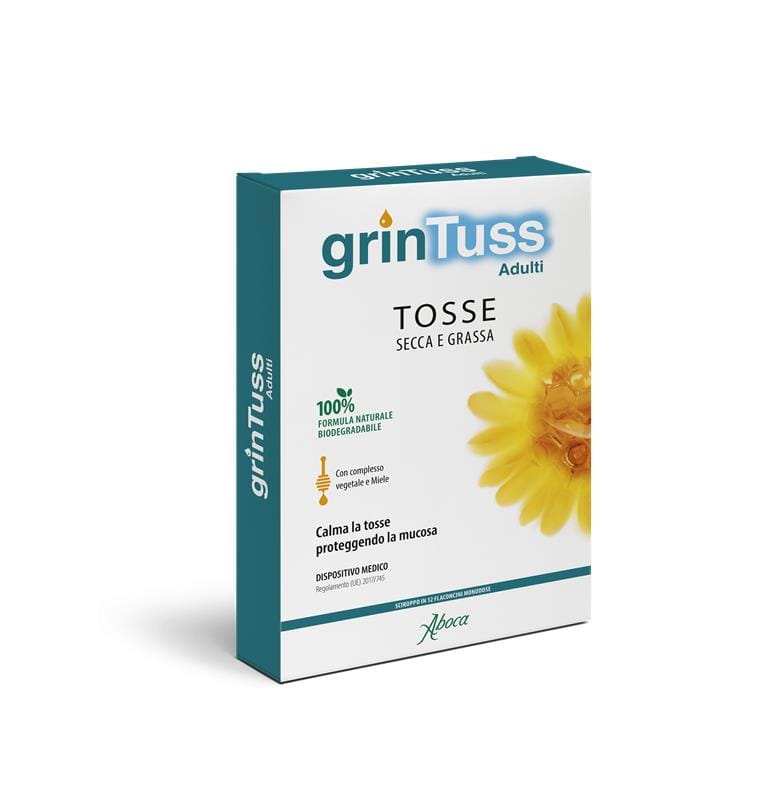 GRINTUSS ADULTI SCIROPPO 12 FLACONCINI MONODOSE