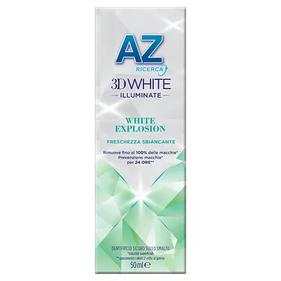 AZ 3D WHITE ILLUMINANTE WHITE EXPLOSION DENTIFRICIO 50 ML AZ 3D WHITE ILLUMINANTE WHITE EXPLOSION DENTIFRICIO 50 ML