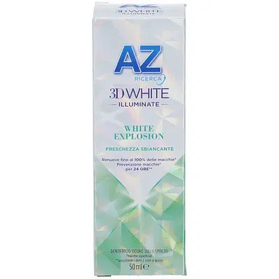 AZ 3D WHITE ILLUMINANTE WHITE EXPLOSION DENTIFRICIO 50 ML AZ 3D WHITE ILLUMINANTE WHITE EXPLOSION DENTIFRICIO 50 ML