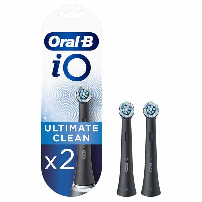 ORALB POWER REFILL IO ULTIMATE CLEAN BLACK 2 PEZZI