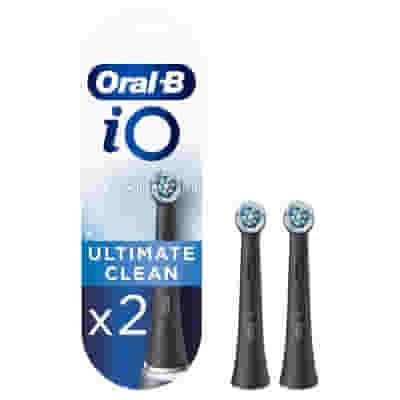 ORALB POWER REFILL IO ULTIMATE CLEAN BLACK 2 PEZZI