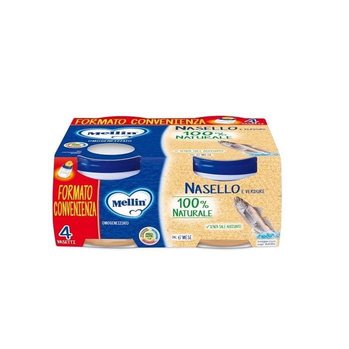 Mellin Omogeneizzato Nasello 4 X80 G