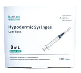 KANGKANG SIRINGA IPODERMICA CON AGO CONO LUER LOCK 3ML 21 GAUGE X 1 1/2'' 100 PEZZI