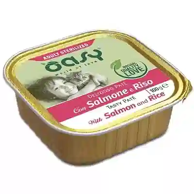 OASY WET CAT DELIZIOSO PATE' ADULT STERILIZED SALMONE 100 G
