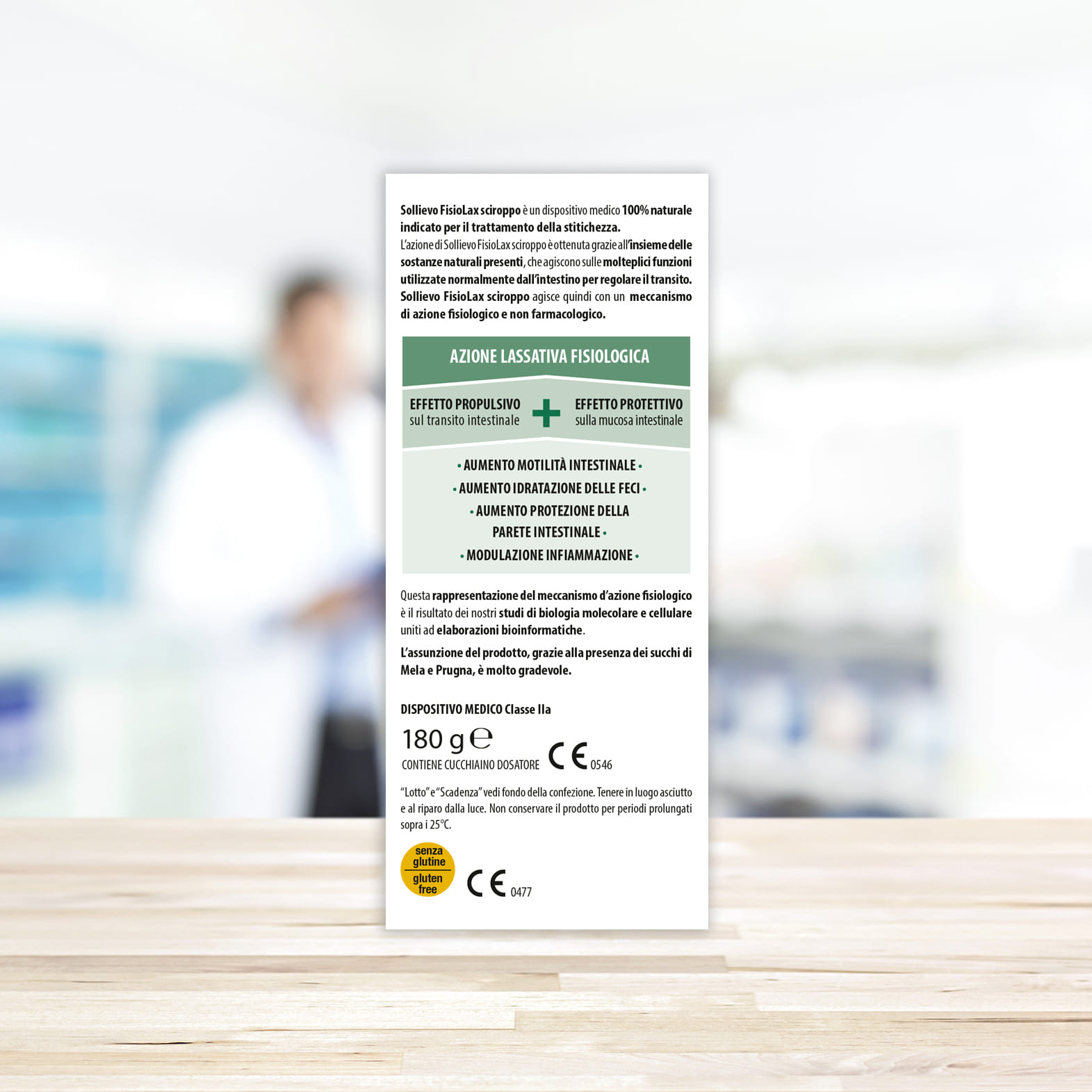 SOLLIEVO FISIOLAX SCIROPPO 180 G