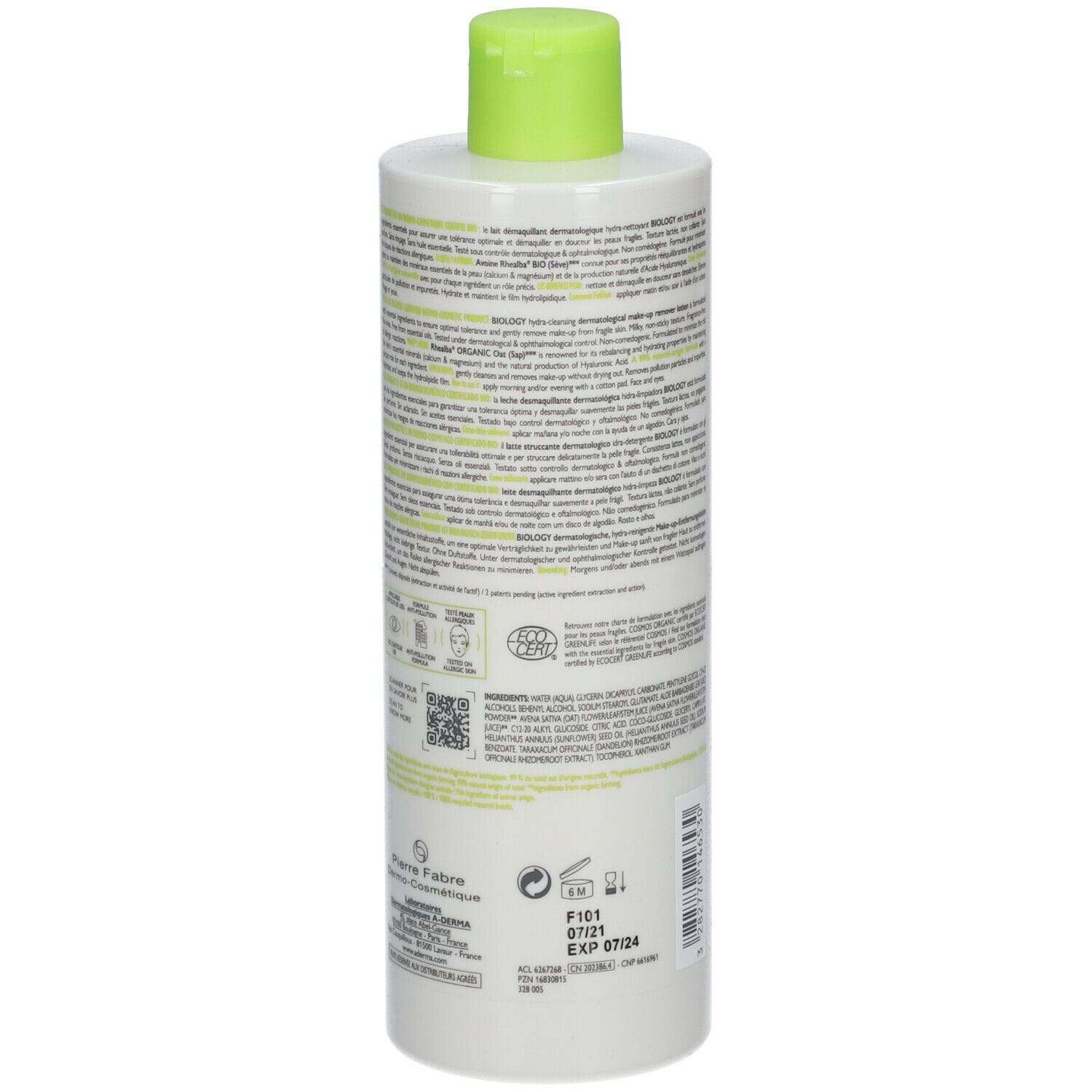 ADERMA A-D BIOLOGY LATTE MICELLARE 400 ML