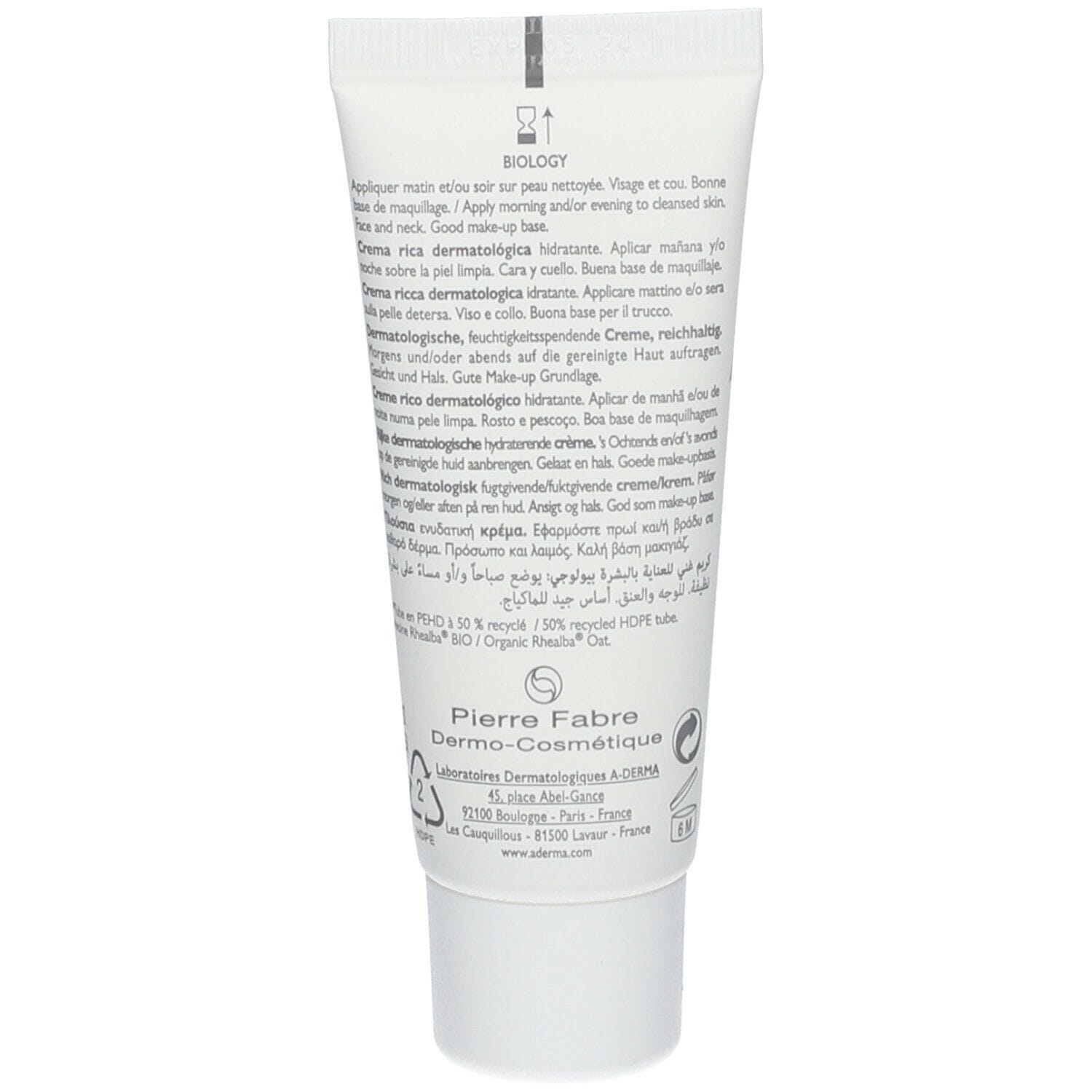 ADERMA A-D BIOLOGY CREMA RICCA 40 ML