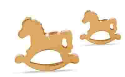 MJ POST 293 KIDS CAVALLO A DONDOLO ORO ROSA