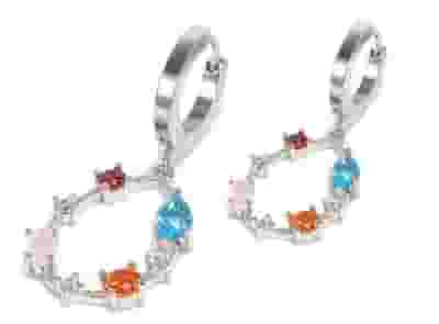 MJ POST 311 CERCHIETTO ARGENTO CON PENDENTE DI PIETRE