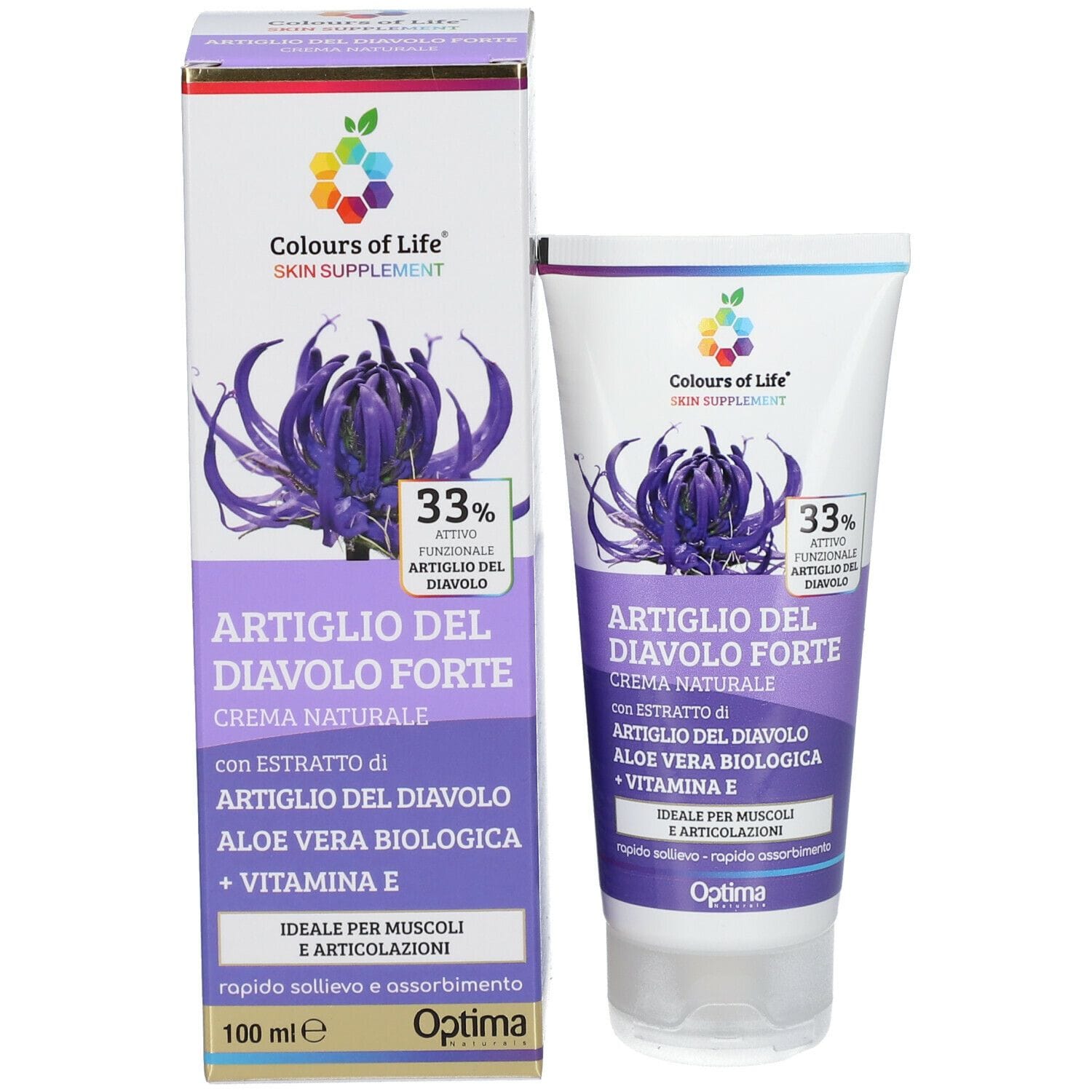 COLOURS OF LIFE SKIN SUPPLEMENT ARTIGLIO DEL DIAVOLO 33% CREMA 100 ML