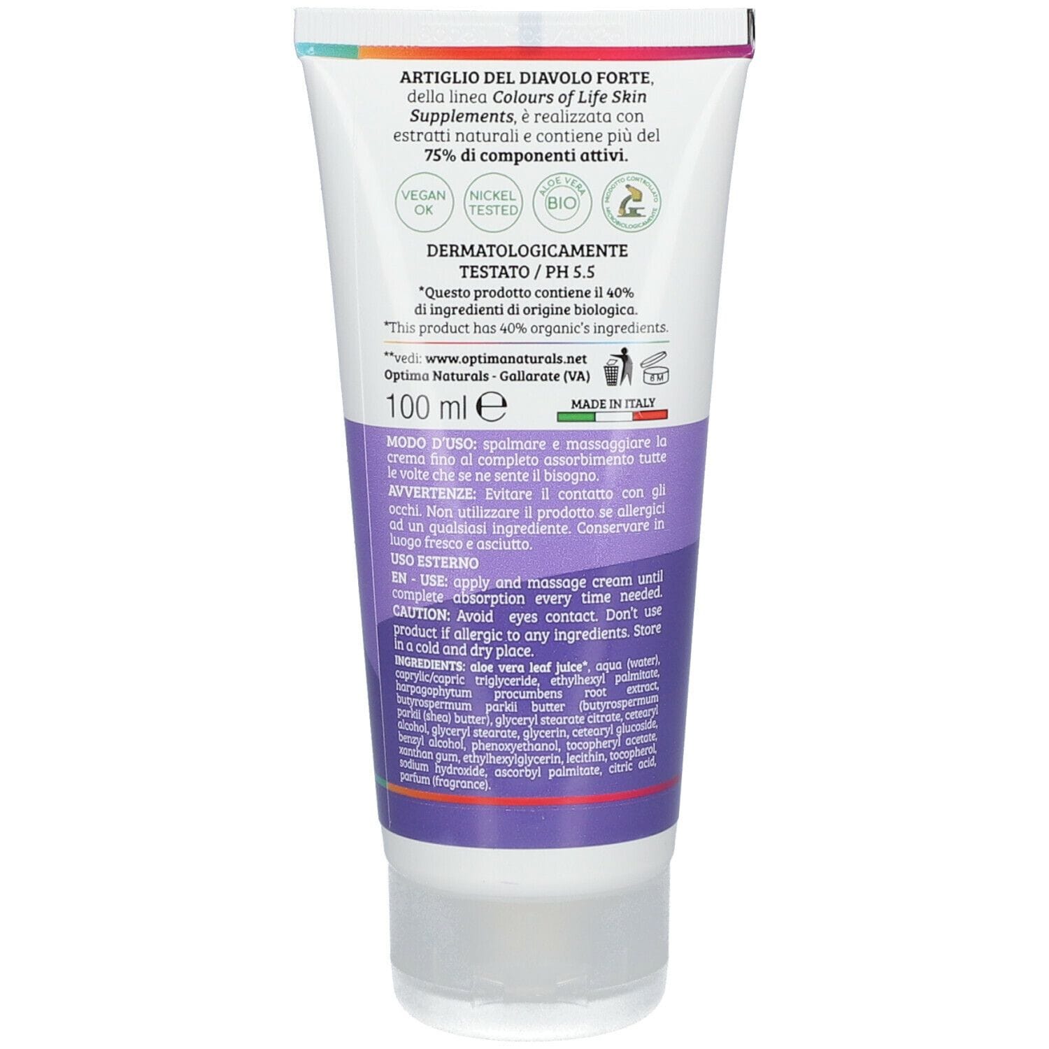 COLOURS OF LIFE SKIN SUPPLEMENT ARTIGLIO DEL DIAVOLO 33% CREMA 100 ML