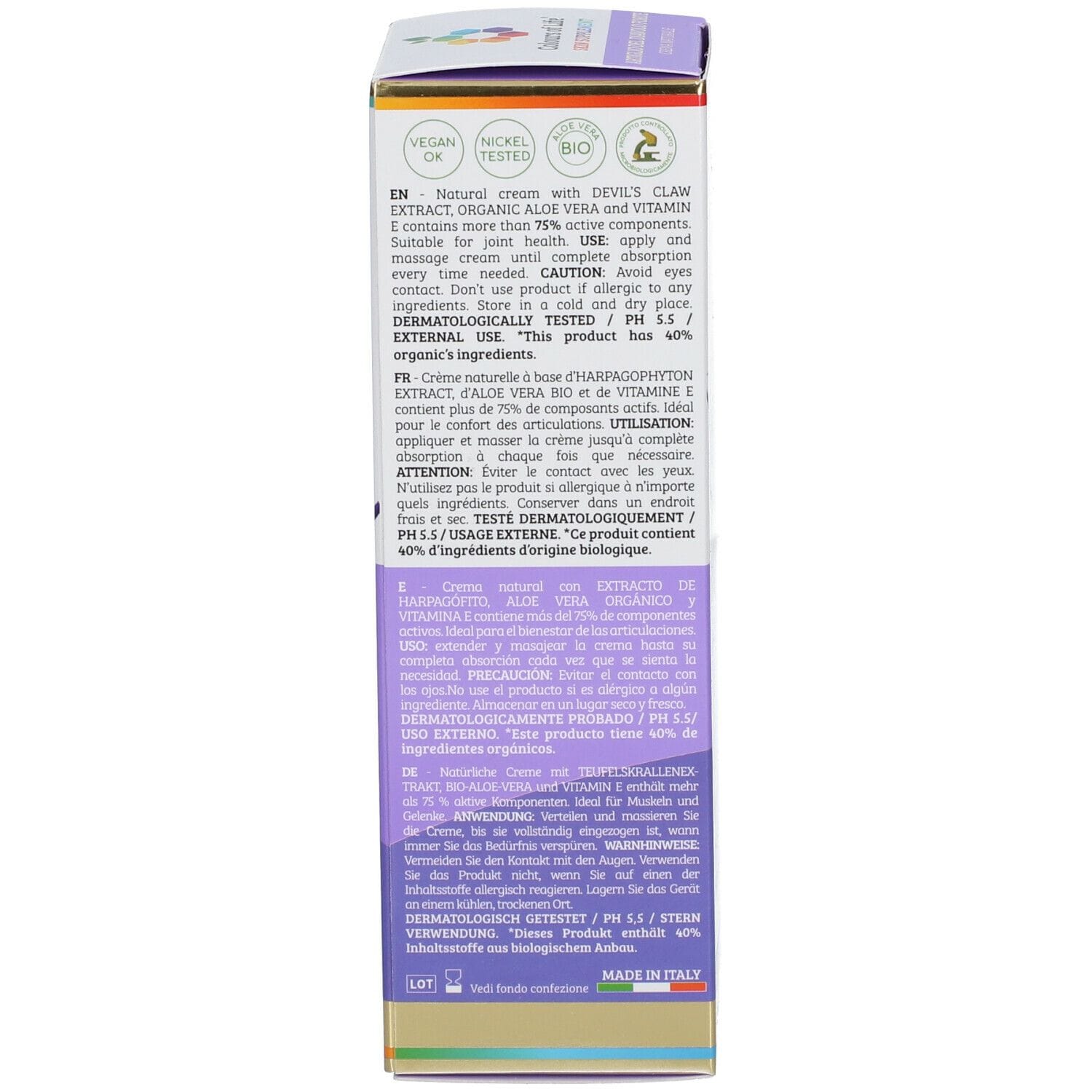 COLOURS OF LIFE SKIN SUPPLEMENT ARTIGLIO DEL DIAVOLO 33% CREMA 100 ML