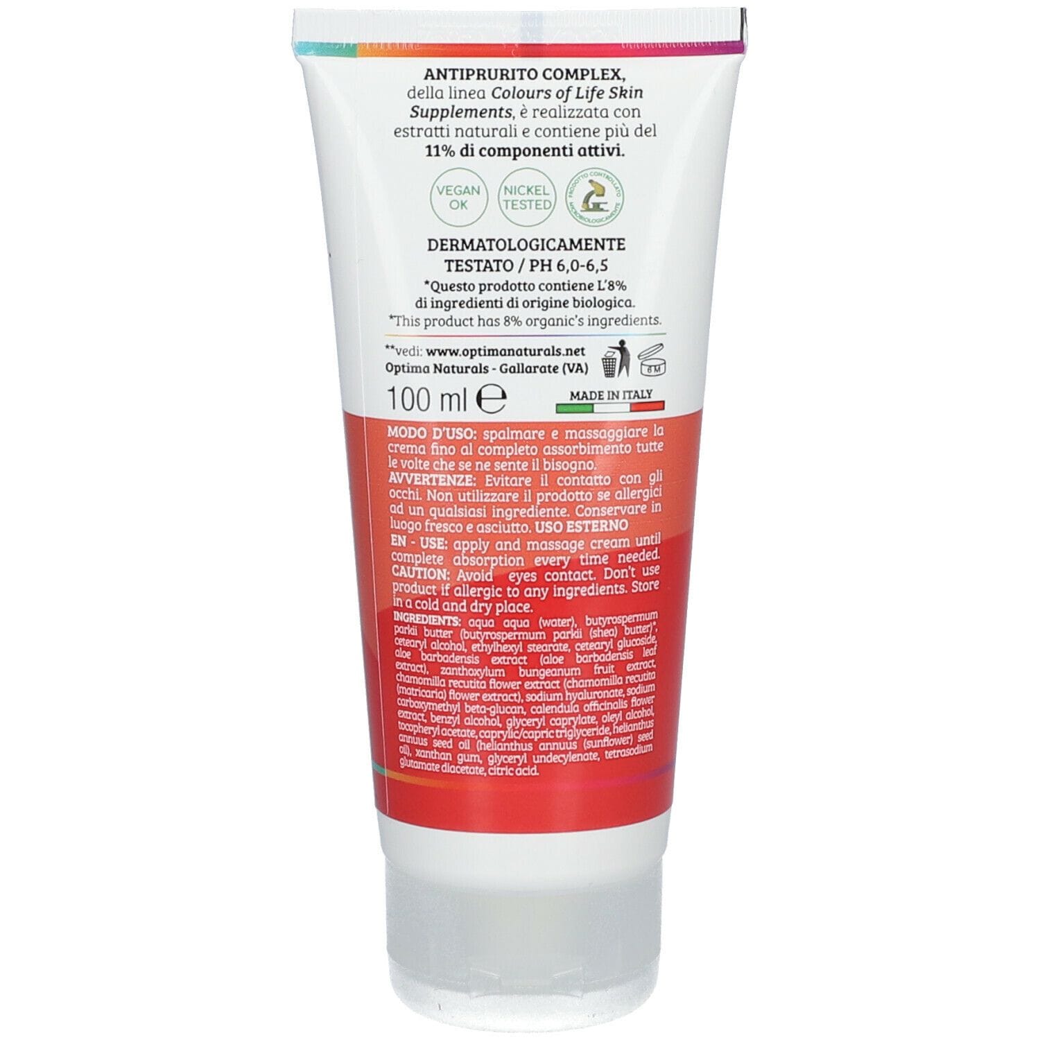COLOURS OF LIFE SKIN SUPPLEMENTE ANTIPRURITO COMPLEX CREMA 100 ML