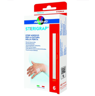 MASTER-AID STERIGRAP STRIP ADESIVO SUTURA FERITE 75X6 MM 6 PEZZI