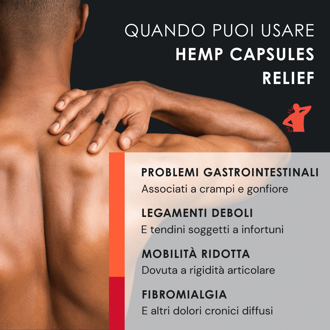 Eusphera Hemp capsules Relief - Integratore per ossa e articolazioni