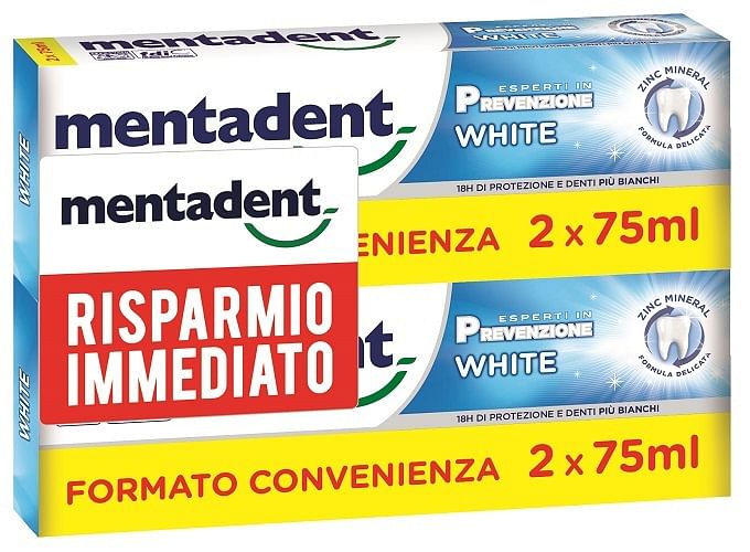 Mentadent P White Bit 2 X 75 Ml