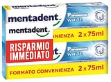 MENTADENT P WHITE BIT 2 X 75 ML