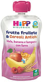 HIPP BIO FRUTTA FRULLATA&CEREALI ANTICHI MELA BANANA LAMPONE FARRO 90 G